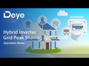 Deye Hybrid Inverter Grid Peak Shaving Application
